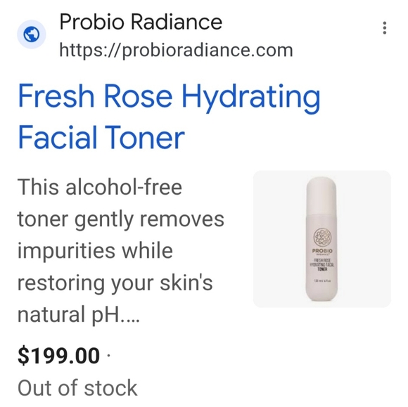 NIB-2pc-Rose Hydrating Facial Toner & Daily Detox Foaming Cucumber Cleanser Set - Picture 6 of 7